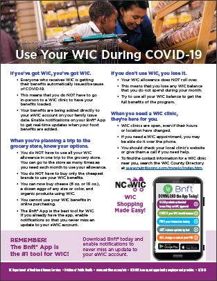 Use Your WIC During COVID-19